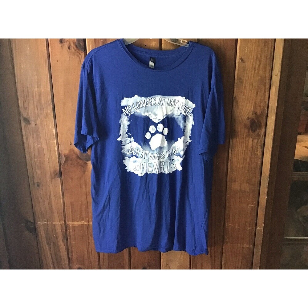 District Graphic T Shirt Unisex Size XL Blue Short Sleeve Fur Baby Memorial